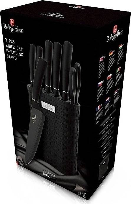 Berlingerhaus Sada nožů ve stojanu 7 ks Royal Black Collection 