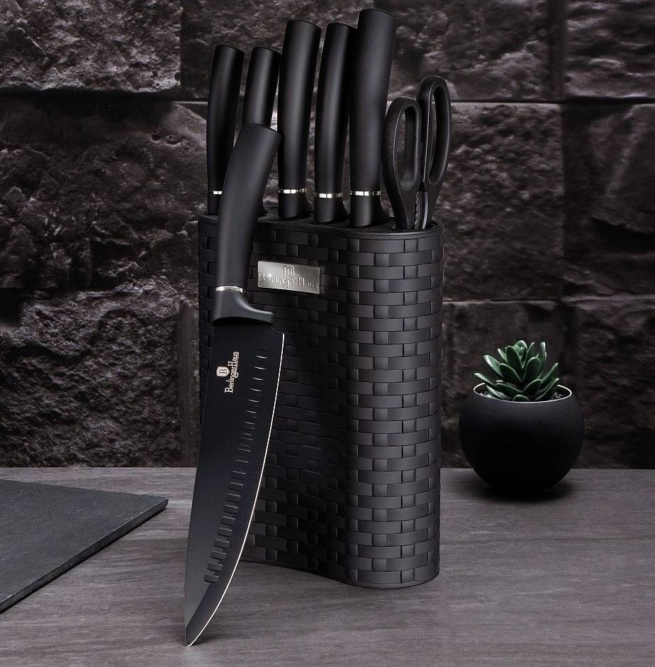 Berlingerhaus Sada nožů ve stojanu 7 ks Royal Black Collection 