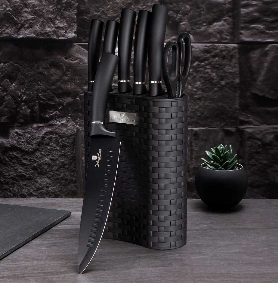 Berlingerhaus Sada nožů ve stojanu 7 ks Royal Black Collection 