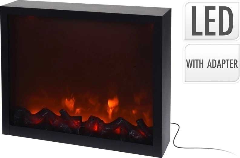 Homestyling Elektrický krb s LED plameny 41x35cm 