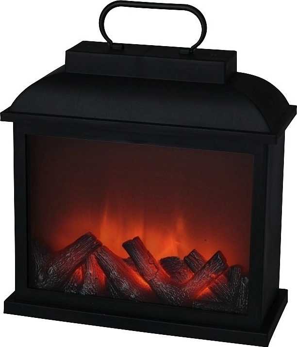 Homestyling Elektrický krb s LED plameny 30 x 30 cm 