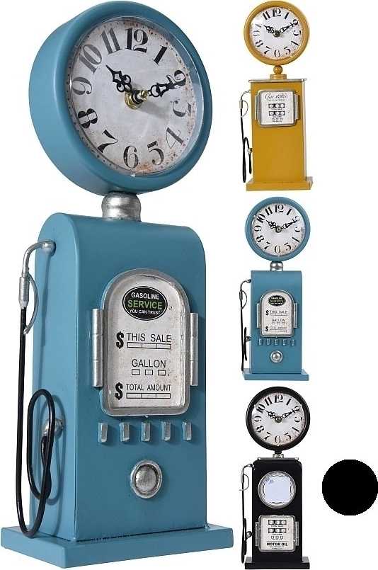 Segnale Hodiny stolní RETRO PUMPA 13 x 33 cm černá 