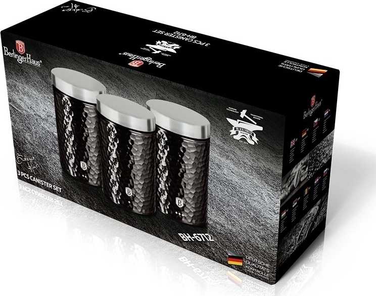 Berlingerhaus Dóza na potraviny sada 3 ks Primal Gloss Collection