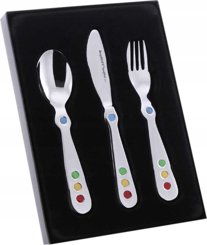 Berghoff Příbor dětský nerez 18/10 CIRCUS sada 3 ks 