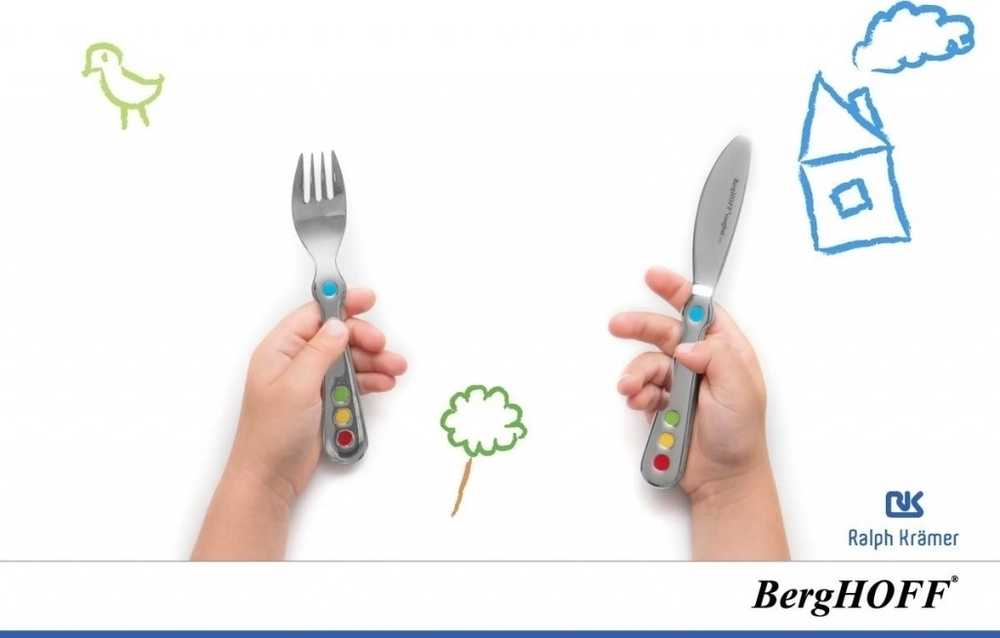 Berghoff Příbor dětský nerez 18/10 CIRCUS sada 3 ks 