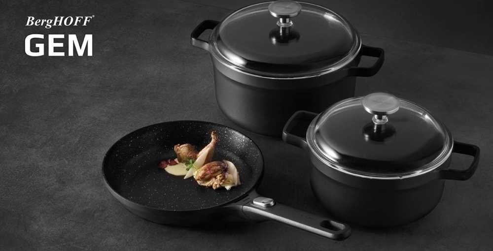 Berghoff Kastrol s poklicí s mramorovým povrchem GEM 20 cm