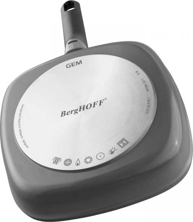 Berghoff Pánev grilovací s odnímatelnou rukojetí GEM STAYCOOL 24 cm 