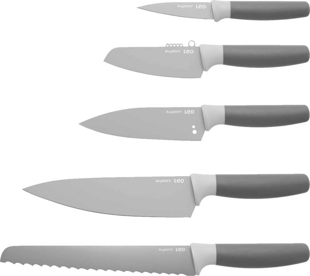 Berghoff Sada nožů ve stojanu s nepřilnavým povrchem 6 ks LEO
