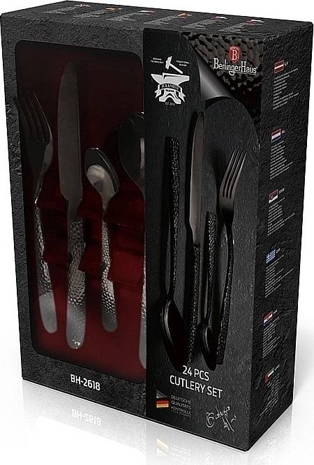 Berlingerhaus Sada příborů 24 ks nerez Royal Black Collection