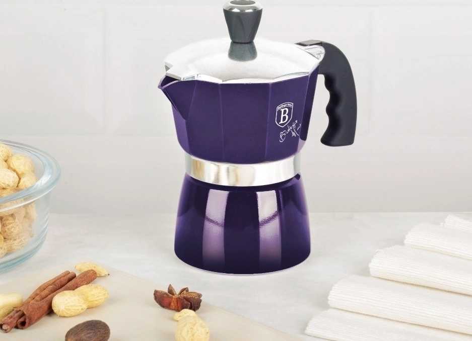 Berlingerhaus Konvice na espresso 3 šálky Purple Metallic Line 