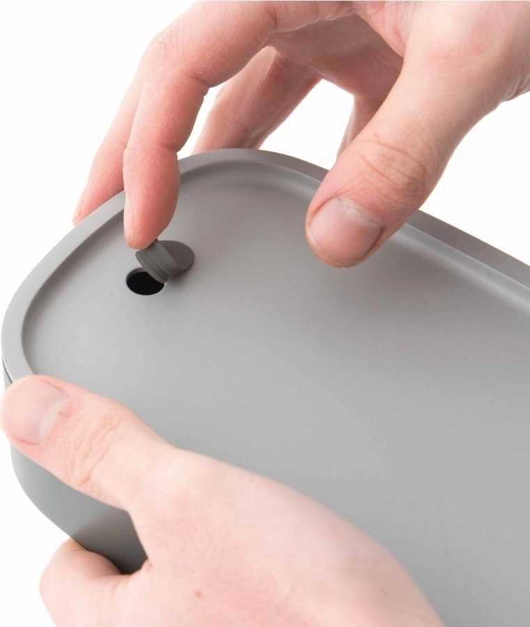 Berghoff Box na svačinu dvojitý LEO šedá