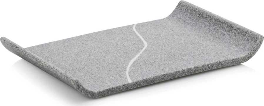 Kela Držák na koupelnové doplňky TALUS poly dekor kámen šedá