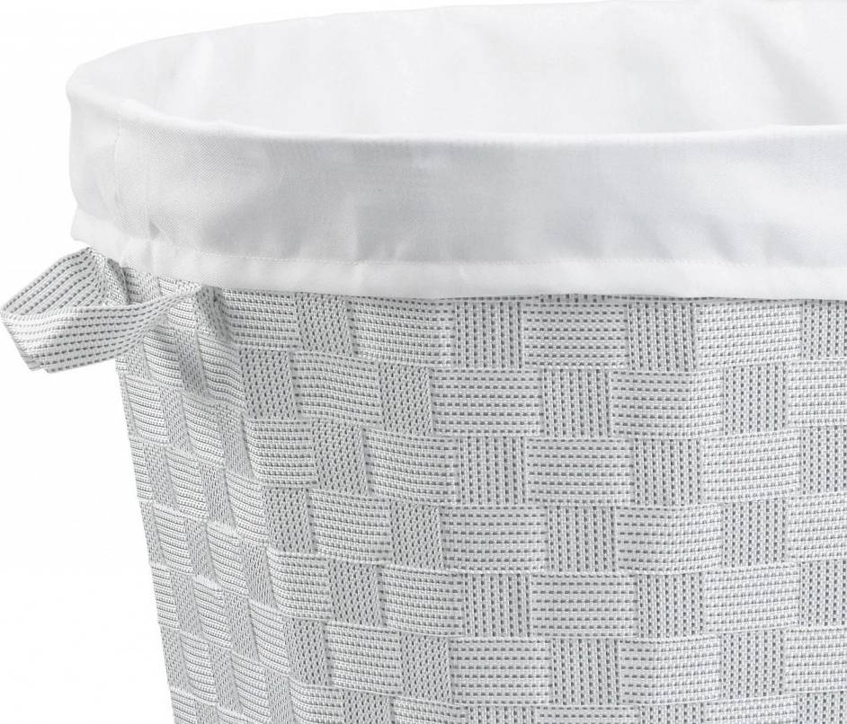 Kela Koš na prádlo na kolečkách PORTO bílá