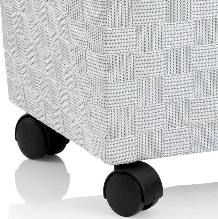 Kela Koš na prádlo na kolečkách PORTO bílá