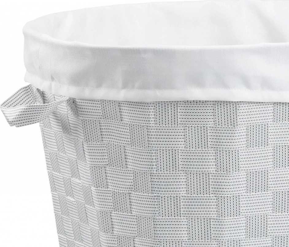 Kela Koš na prádlo na kolečkách PORTO bílá