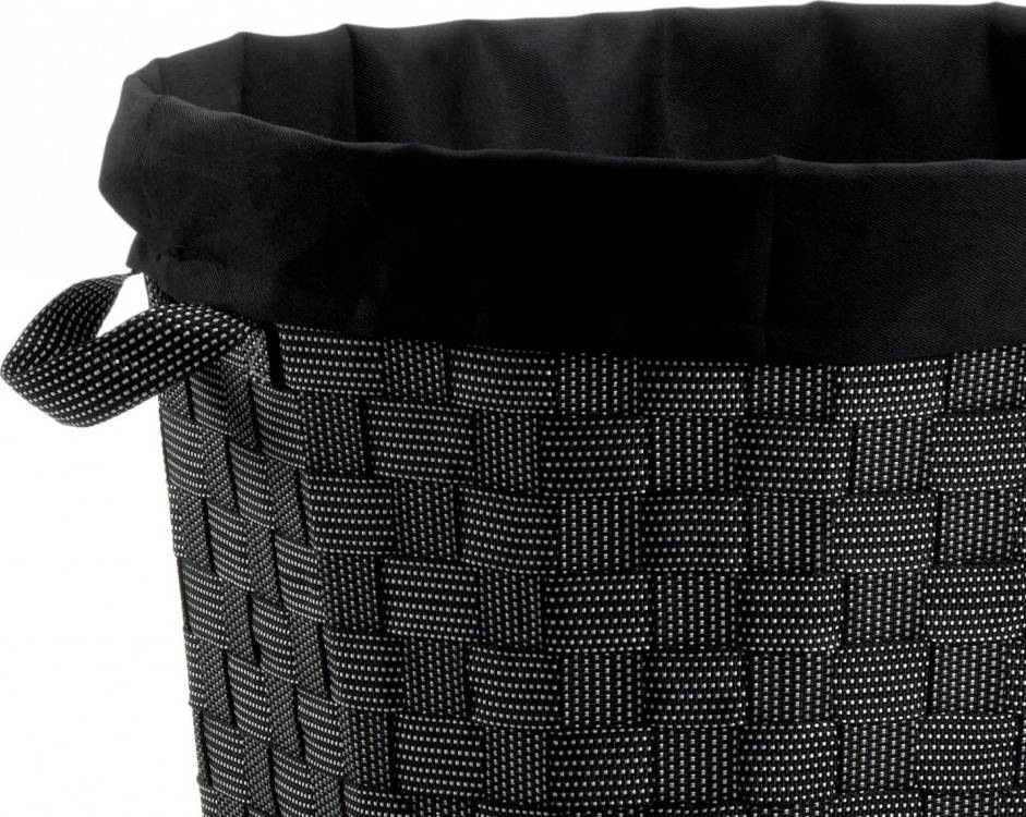 Kela Koš na prádlo na kolečkách PORTO černá 