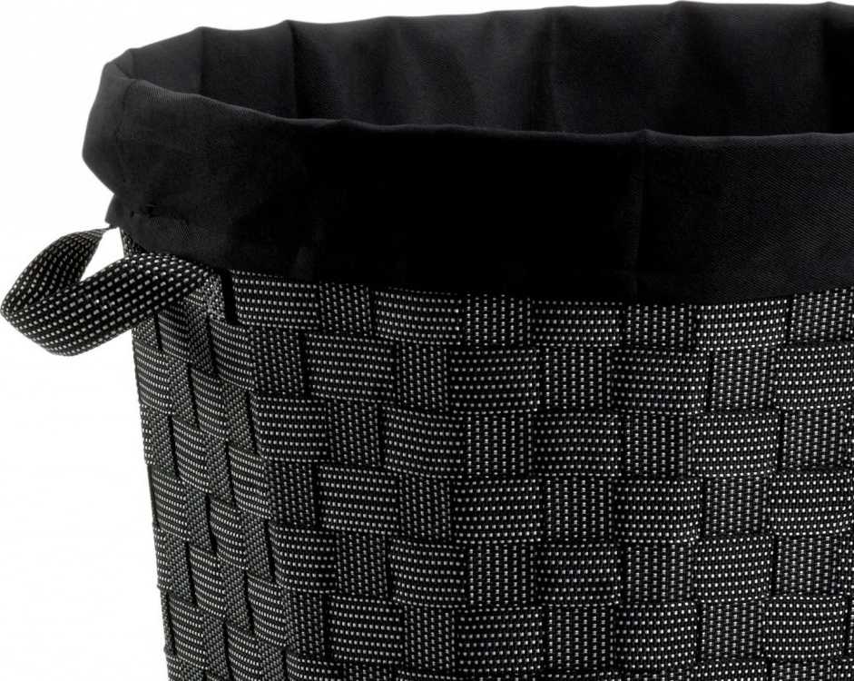 Kela Koš na prádlo na kolečkách PORTO černá 