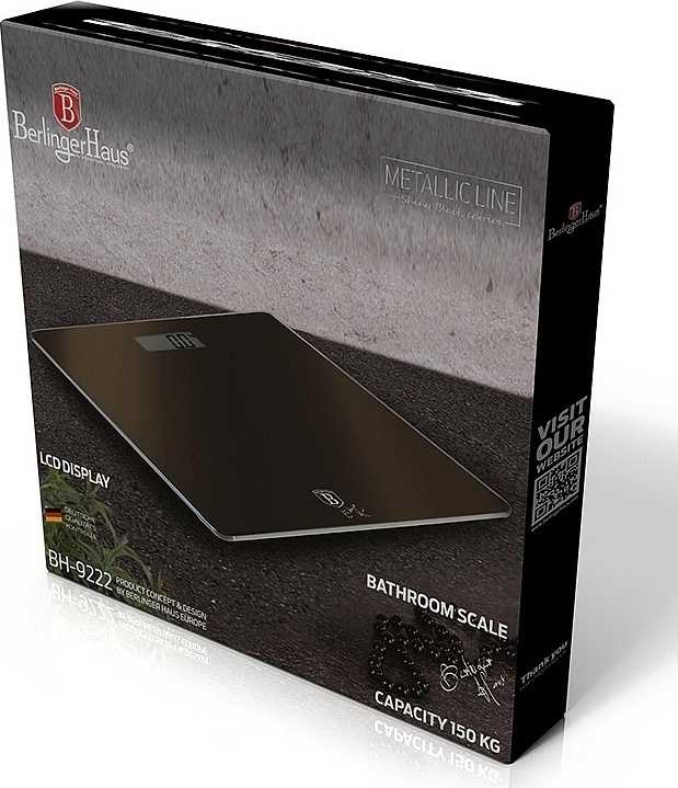 Berlingerhaus Váha osobní digitální 150 kg Carbon PRO Line 