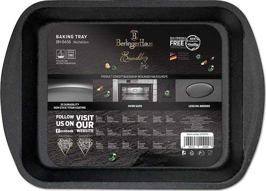 Berlingerhaus Pečící plech s titanovým povrchem Emerald Collection 35x27cm