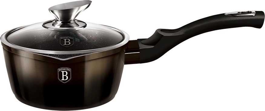 Berlingerhaus Rendlík s poklicí s mramorovým povrchem 16 cm Shiny Black Collection