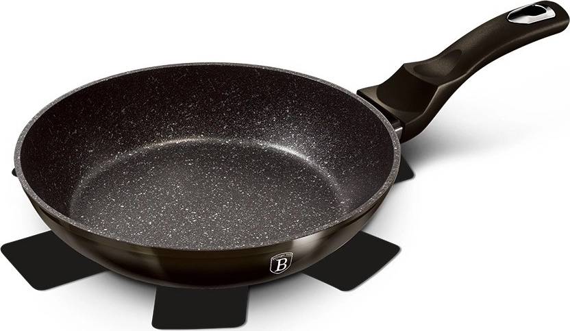 Berlingerhaus Pánev s mramorovým povrchem 24 cm Shiny Black Collection 