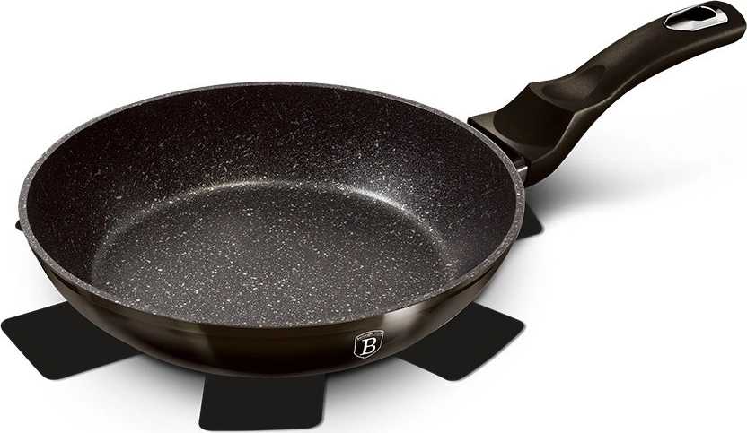 Berlingerhaus Pánev s mramorovým povrchem 24 cm Shiny Black Collection 