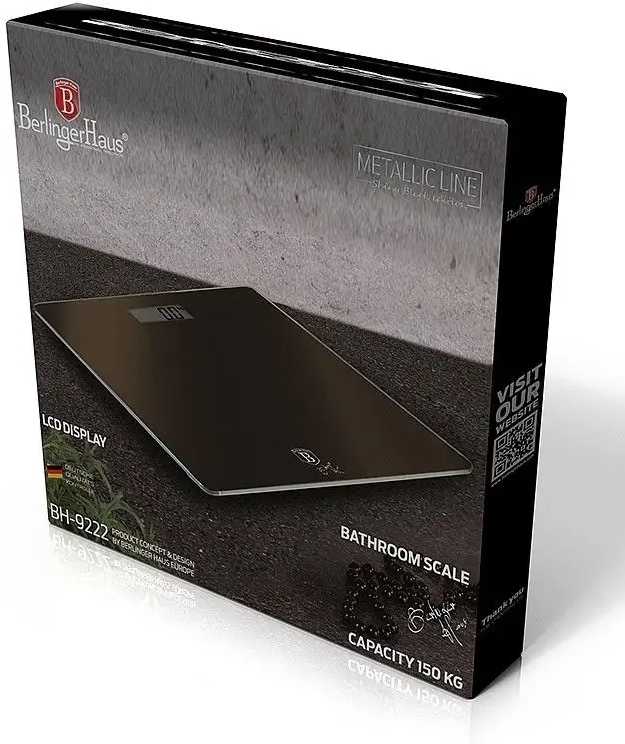 Berlingerhaus Váha osobní digitální 150 kg Shiny Black Collection