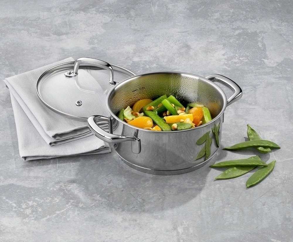 Kela Kastrol s poklicí nerez 18/10 FLAVORIA 16 cm 