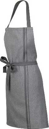 Kela Zástěra kuchyňská TIA 100% bavlna grafitová 