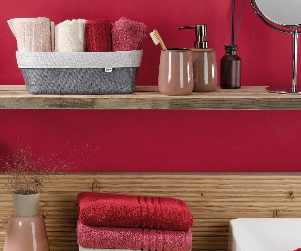 Kela Košík úložný do koupelny PALMA 19x19x10cm antracit 