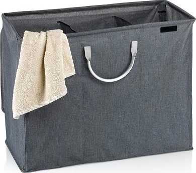 Kela Koš na prádlo na třídění trojitý PALMA antracit 