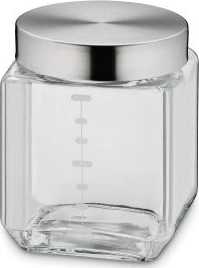 Kela Dóza skladovací sklo / nerez ISA 1 l 