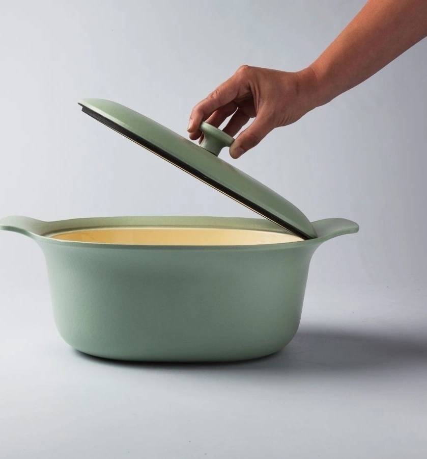 Berghoff Hrnec s poklicí litinový RON 28 cm zelená 