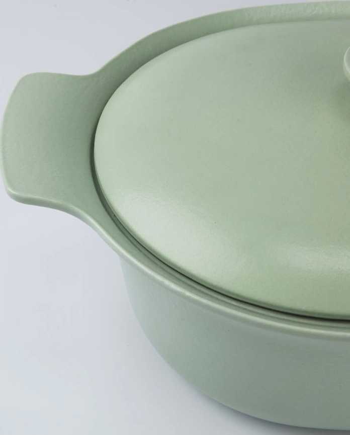 Berghoff Hrnec s poklicí litinový RON 28 cm zelená 