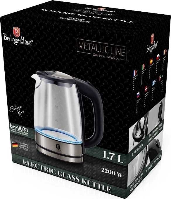 Berlingerhaus Rychlovarná konvice 1,7l 2200W Carbon Metallic Line 