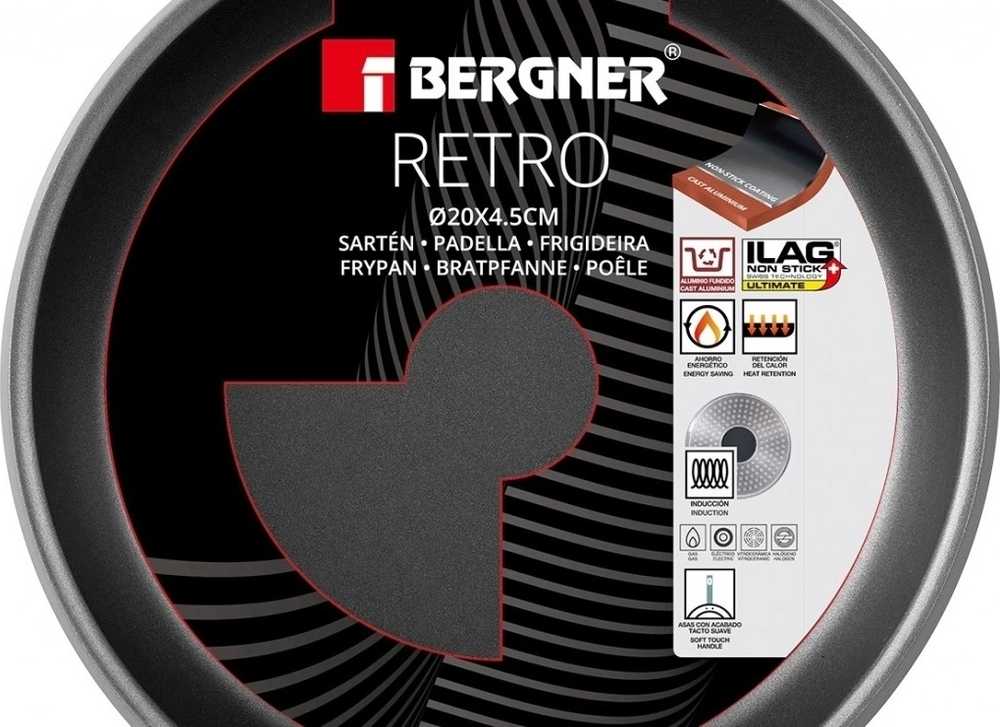 Bergner Pánev s nepřilnavým povrchem 20 cm RETRO 