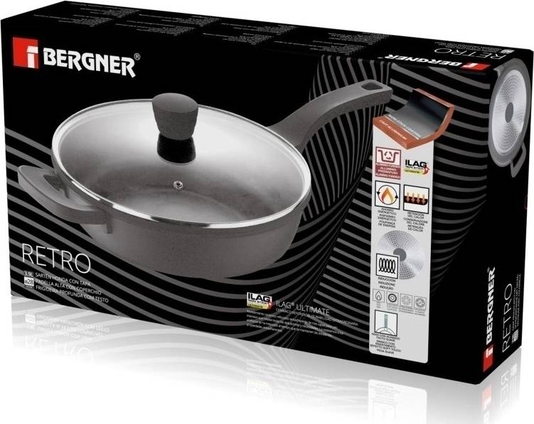Bergner Pánev hluboká s nepřilnavým povrchem 28 cm RETRO 