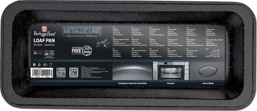 Berlingerhaus Forma na biskupský chlebíček Aquamarine Metallic Line 35 x 27 cm