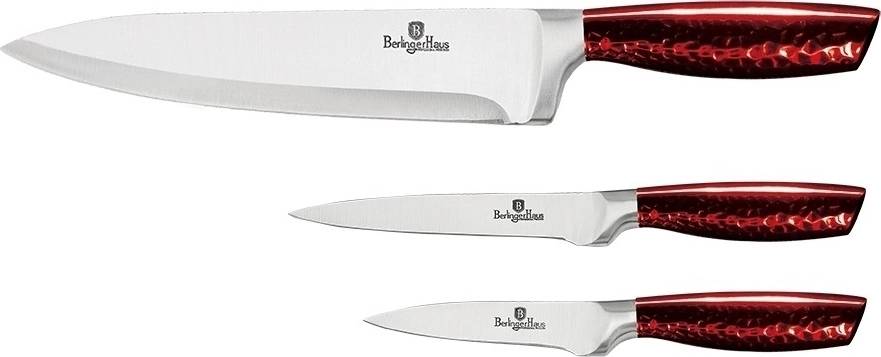 Berlingerhaus Sada nožů nerez 3 ks Burgundy Metallic Line