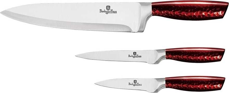 Berlingerhaus Sada nožů nerez 3 ks Burgundy Metallic Line