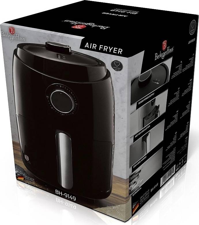 Berlingerhaus Horkovzdušná fritéza 1000 W Royal Black Collection