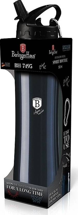 Berlingerhaus Lahev sportovní nerez 18/10 Aquamarine Metallic Line 0,5 l