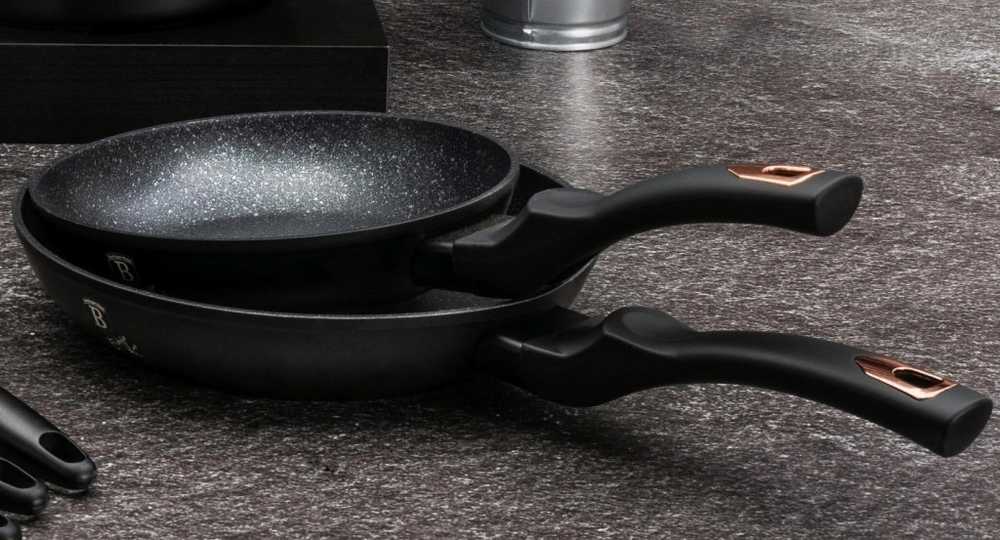 Berlingerhaus Sada nádobí s mramorovým povrchem 10 ks Black Rose Collection