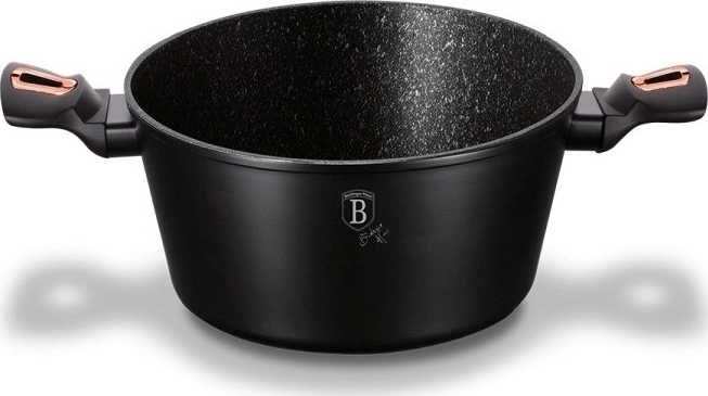 Berlingerhaus Sada nádobí s mramorovým povrchem 10 ks Black Rose Collection