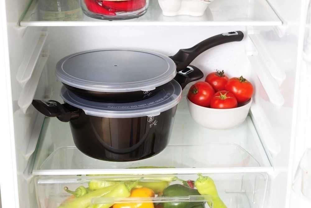 Berlingerhaus Sada nádobí s mramorovým povrchem 18 ks Shiny Black Collection