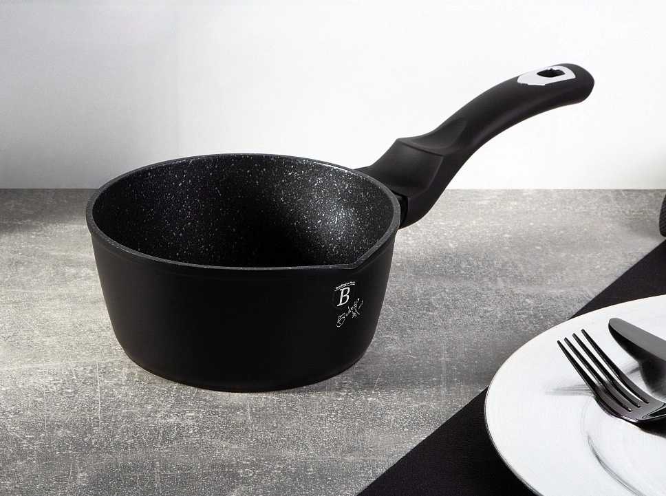 Berlingerhaus Sada nádobí s mramorovým povrchem 15 ks Royal Black Collection 