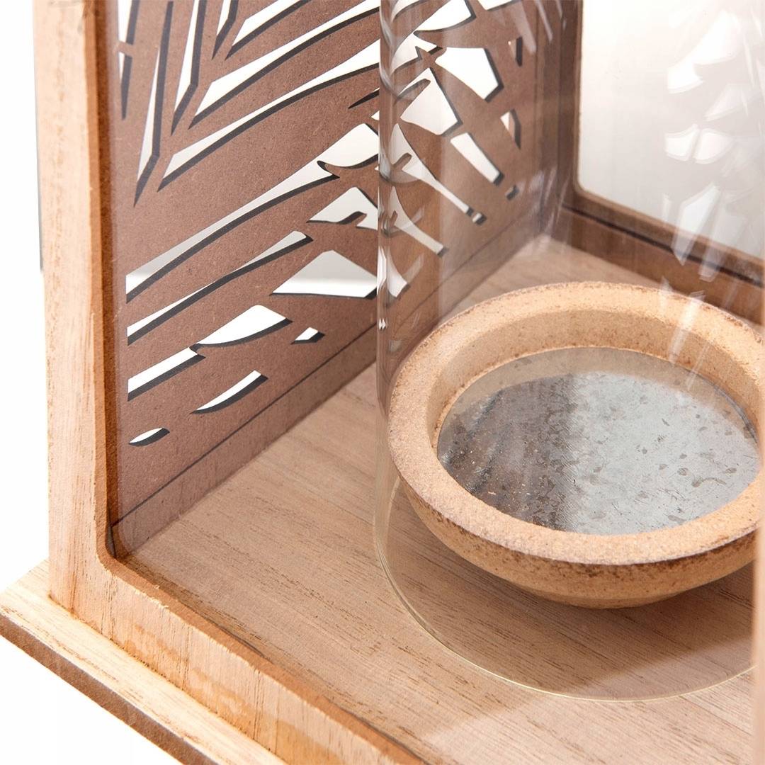 Progarden Lucerna dřevěná se vzorem 18 x 25,5 cm 