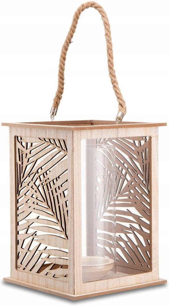 Progarden Lucerna dřevěná se vzorem 18 x 25,5 cm 