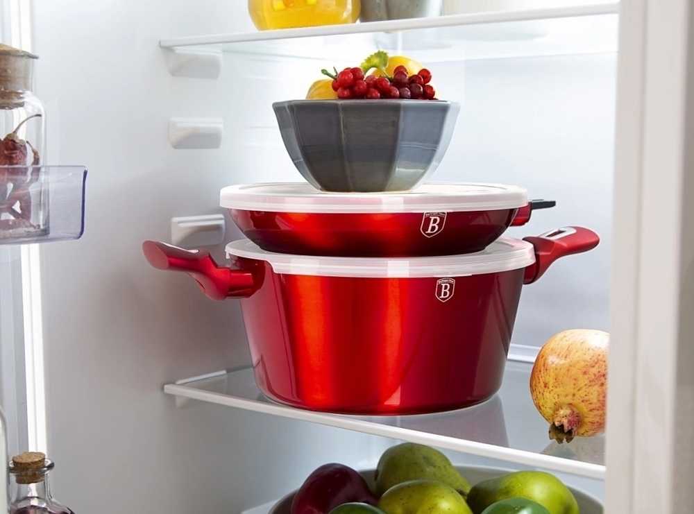 Berlingerhaus Sada nádobí s mramorovým povrchem 13 ks Burgundy Metallic Line