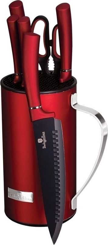 Berlingerhaus Sada nožů ve stojanu 7 ks Burgundy Metallic Line 